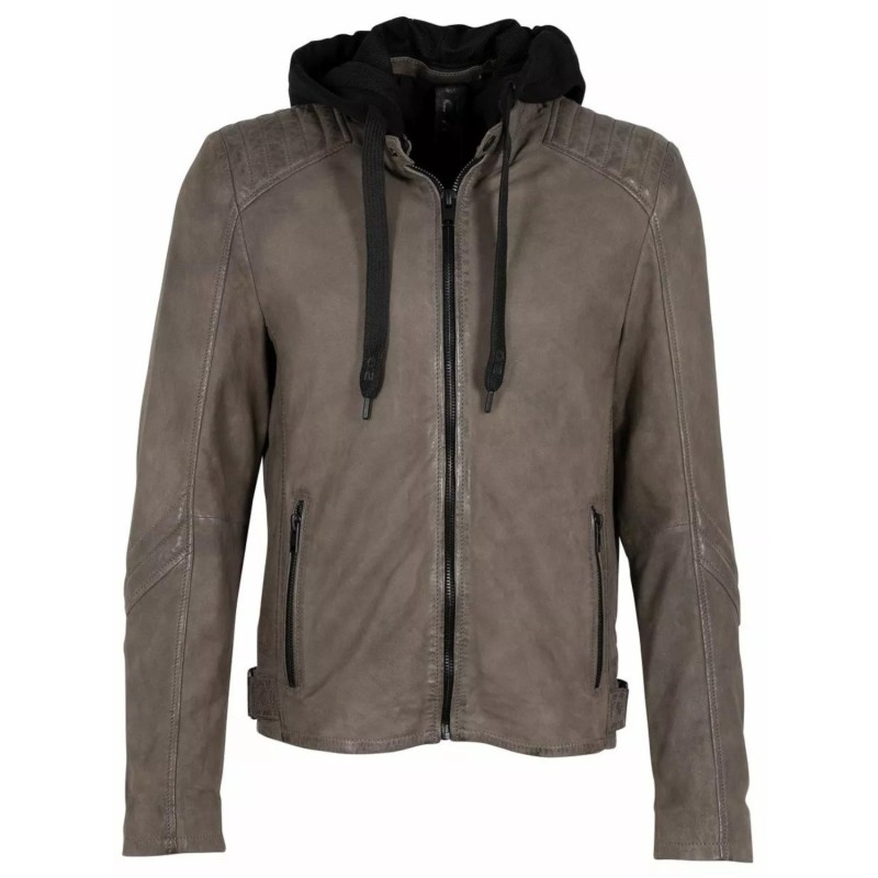 Geaca de Piele Barbati Gipsy Gri G2MKyree – IMBRACAMINTE