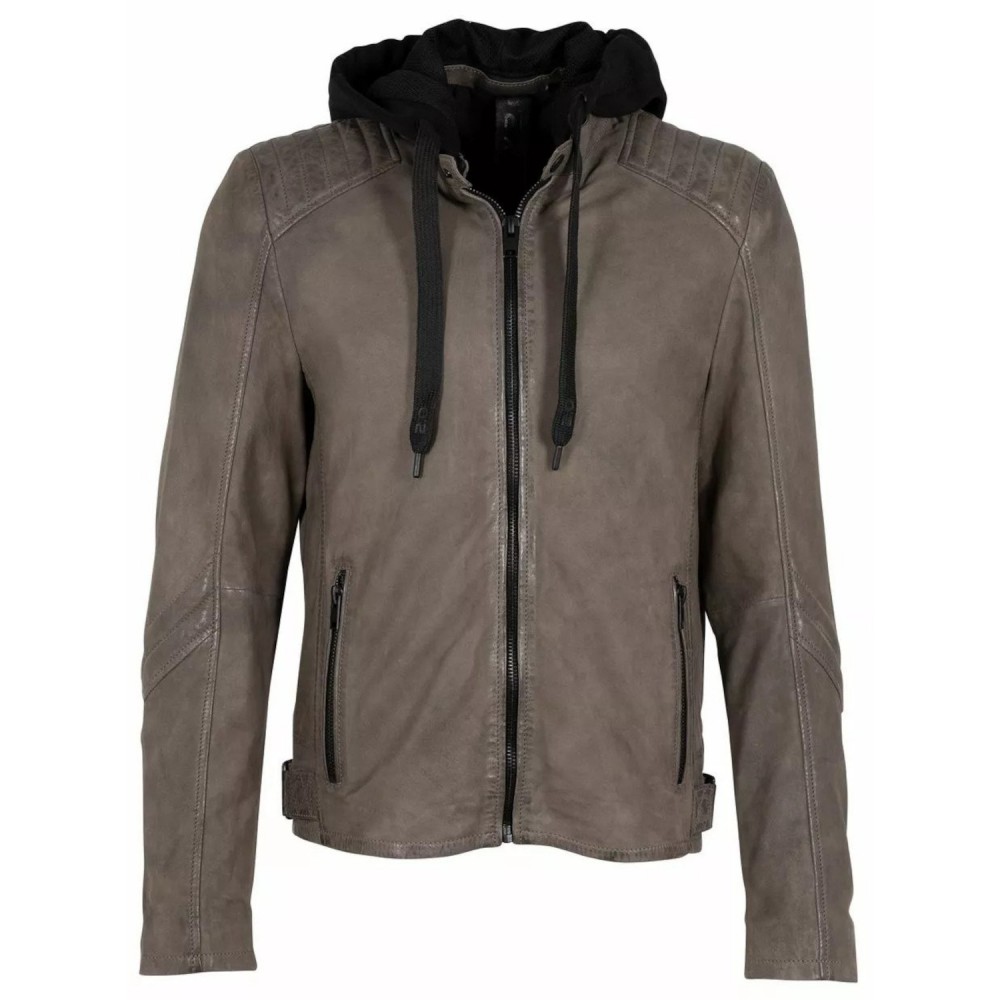 Geaca de Piele Barbati Gipsy Gri G2MKyree Geaca de Piele Barbati Gipsy Gri G2MKyree - readytowear