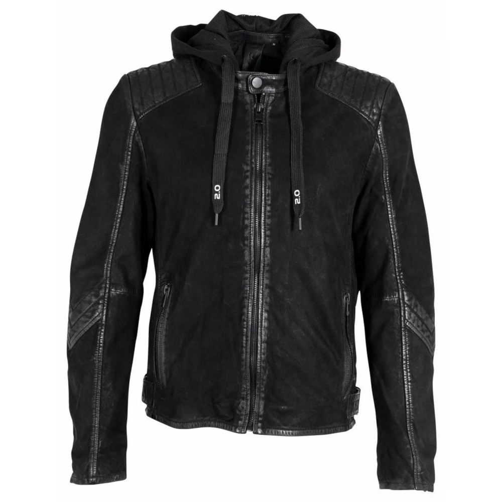 Geaca de Piele Barbati Gipsy Neagra G2MKyree Geaca de Piele Barbati Gipsy Neagra G2MKyree - readytowear