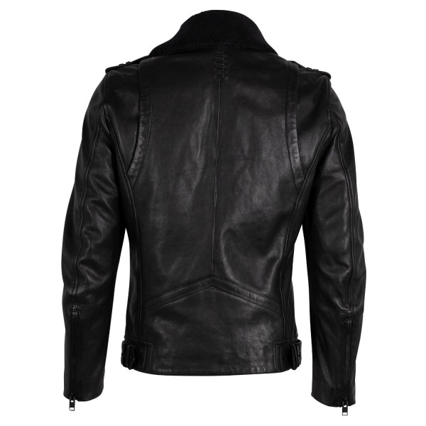 Geaca de Piele Barbati Gipsy Neagra G2MLotis – IMBRACAMINTE — fotografia 2