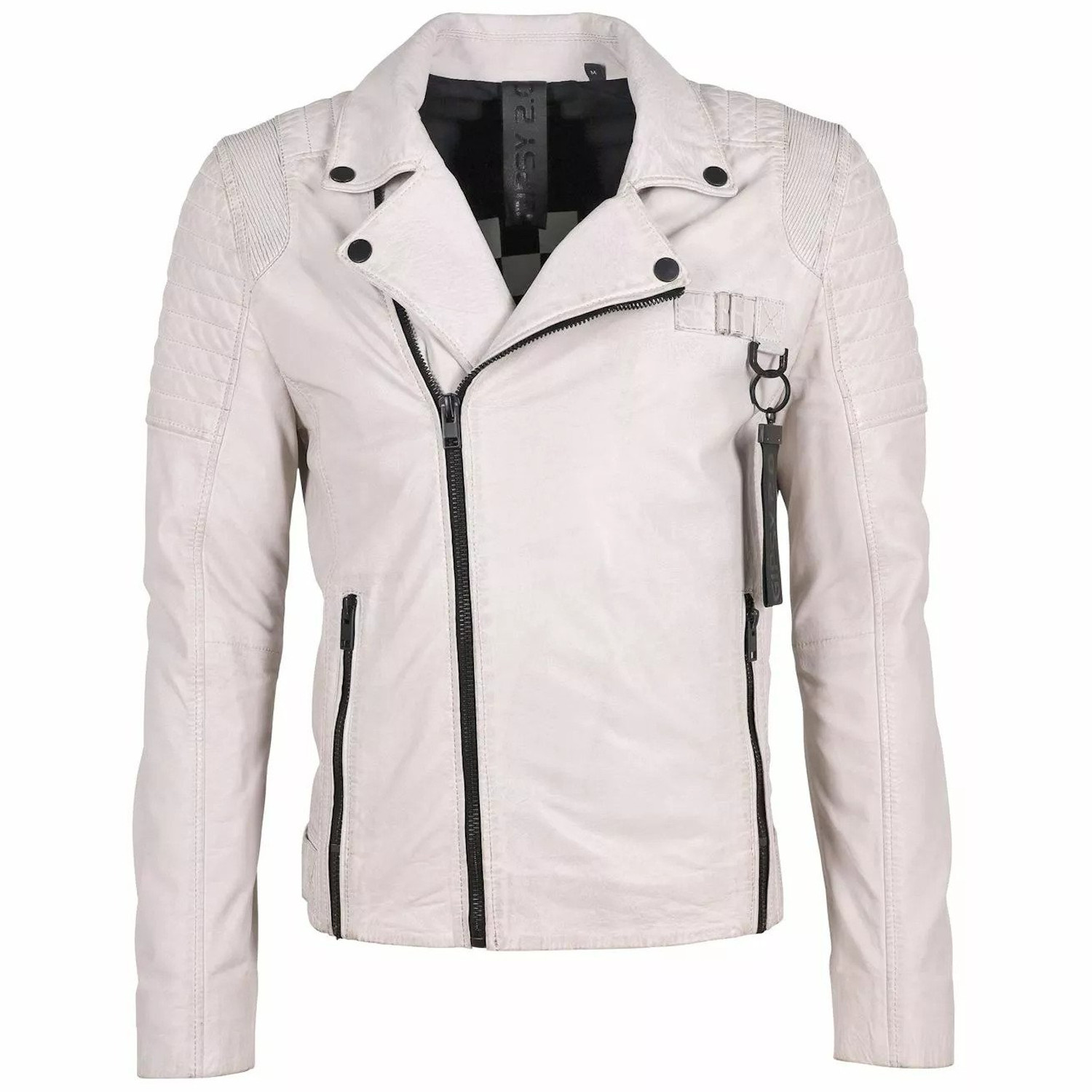 Geaca de Piele Barbati Gipsy Alb Murdar G2MLyal SF LATEV – IMBRACAMINTE Geaca de Piele Barbati Gipsy Alb Murdar G2MLyal SF LATEV – IMBRACAMINTE