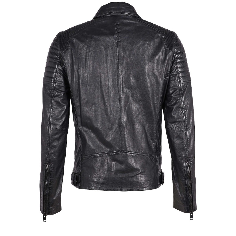 Geaca de Piele Barbati Gipsy Neagra G2MLyal – Black Friday