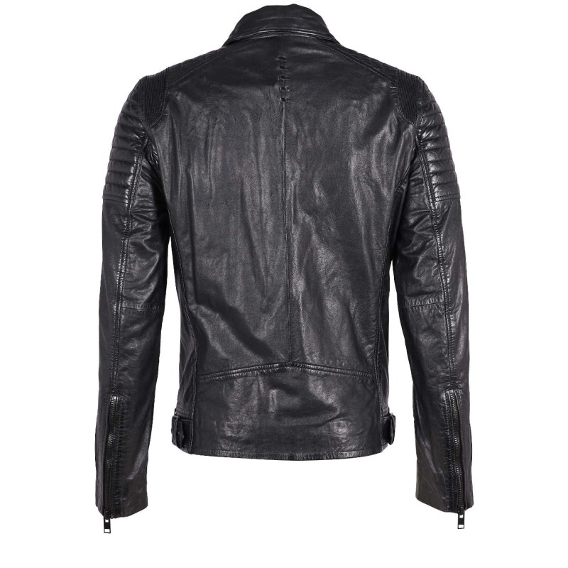Geaca de Piele Barbati Gipsy Neagra G2MLyal – Black Friday