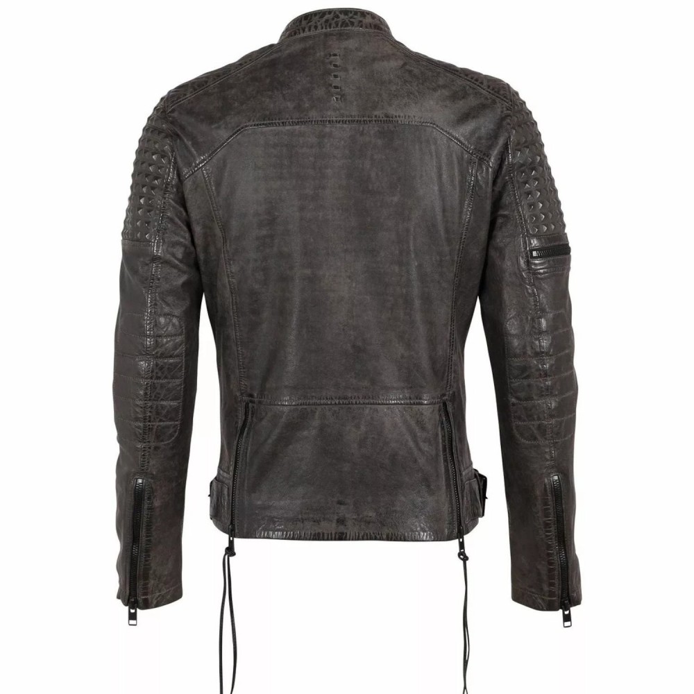 Geaca de Piele Barbati Gipsy Antracit G2MMahon Geaca de Piele Barbati Gipsy Antracit G2MMahon - readytowear.ro
