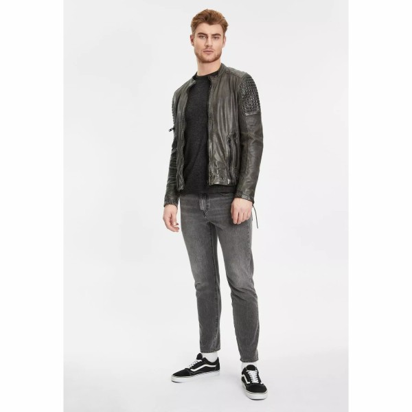 Geaca de Piele Barbati Gipsy Antracit G2MMahon – Black Friday — fotografia 3