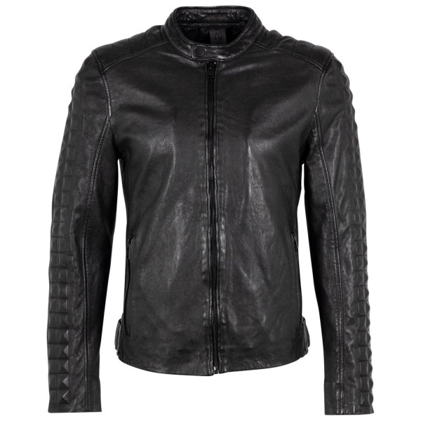 Geaca de Piele Barbati Gipsy Neagra G2MMalak – IMBRACAMINTE — fotografia 1