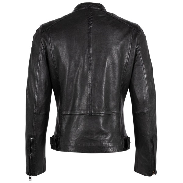 Geaca de Piele Barbati Gipsy Neagra G2MMalak – IMBRACAMINTE — fotografia 2