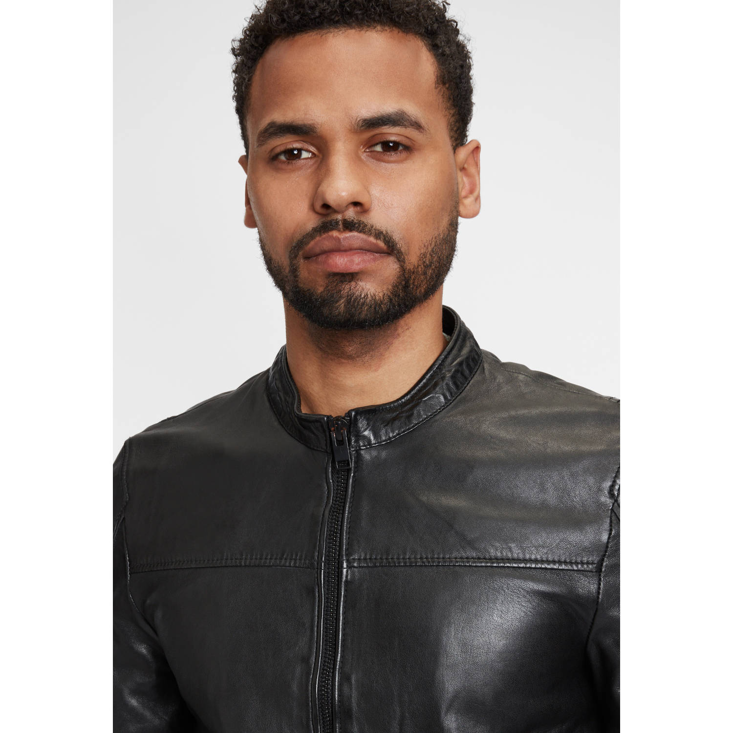 Geaca de Piele Barbati Gipsy Neagra G2MMarui – Black Friday