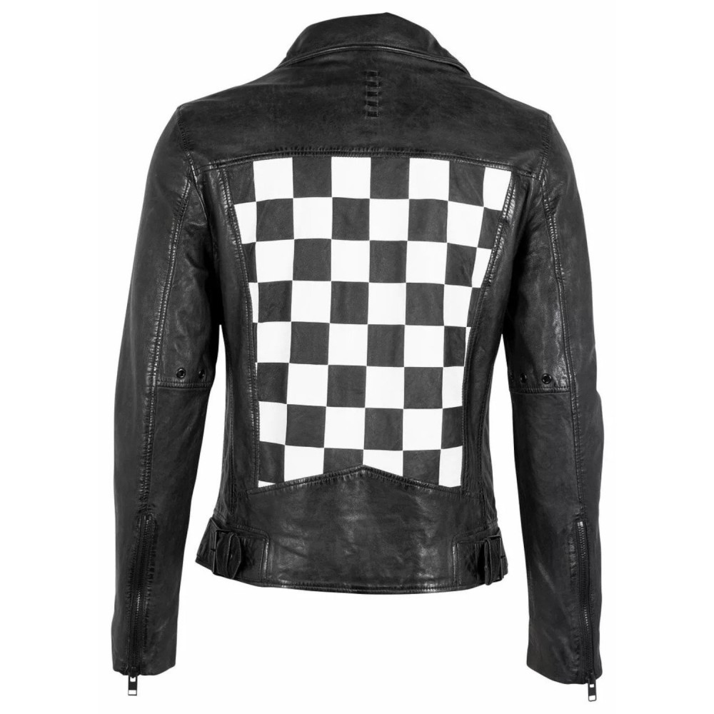 Geaca de Piele Barbati Gipsy Negru/Alb Murdar G2MMillas Geaca de Piele Barbati Gipsy Negru/Alb Murdar G2MMillas - readytowear.ro