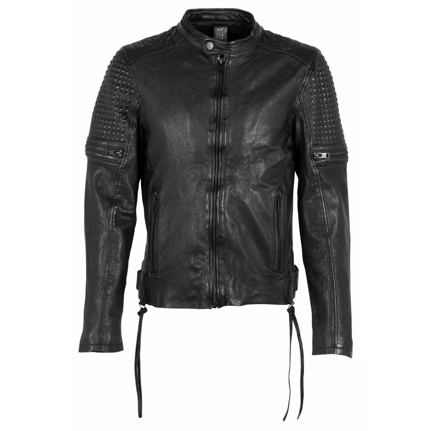 Geaca de Piele Barbati Gipsy Neagra G2MMyran – Black Friday