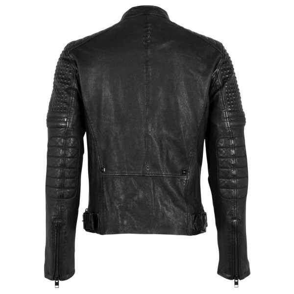 Geaca de Piele Barbati Gipsy Neagra G2MMyran – Black Friday — fotografia 2