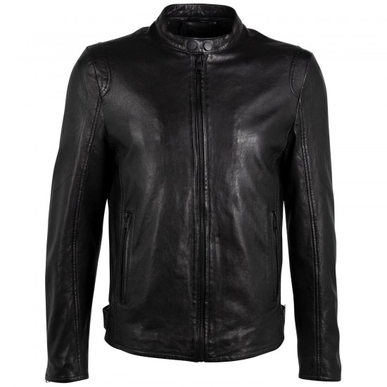 Geaca de Piele Barbati Gipsy Neagra G2MNamid