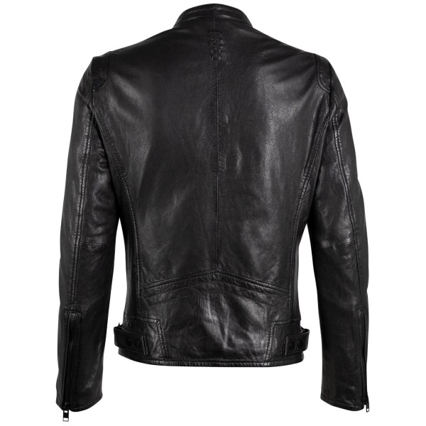 Geaca de Piele Barbati Gipsy Neagra G2MNamid – Geci de Piele — fotografia 2