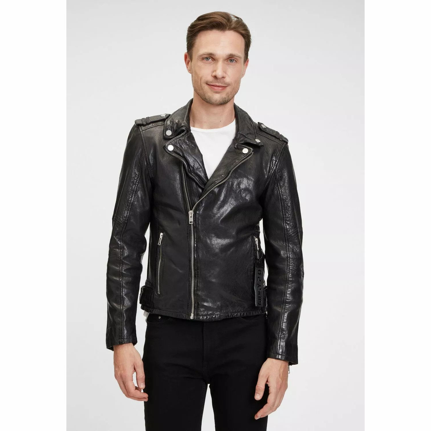 Geaca de Piele Barbati Gipsy Neagra G2MSanju – IMBRACAMINTE Geaca de Piele Barbati Gipsy Neagra G2MSanju – IMBRACAMINTE