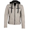 Geaca de Piele Barbati Gipsy Gri Deschis G2MSayto Geaca de Piele Barbati Gipsy Gri Deschis G2MSayto - readytowear.ro