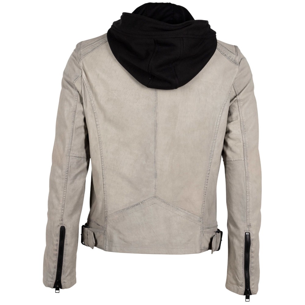 Geaca de Piele Barbati Gipsy Gri Deschis G2MSayto Geaca de Piele Barbati Gipsy Gri Deschis G2MSayto - readytowear.ro