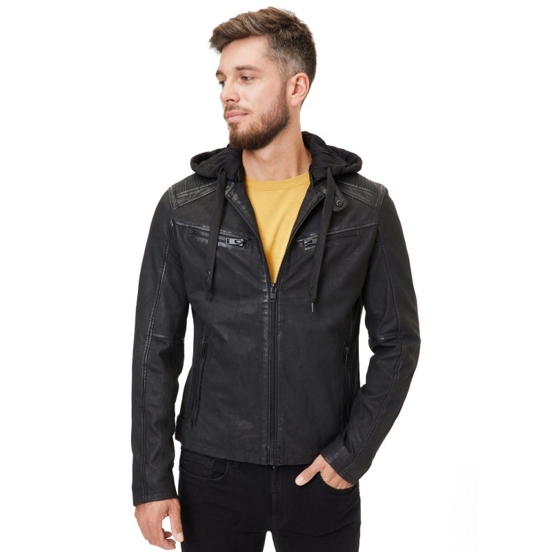 Geaca de Piele Barbati Gipsy Neagra G2MSayto – IMBRACAMINTE