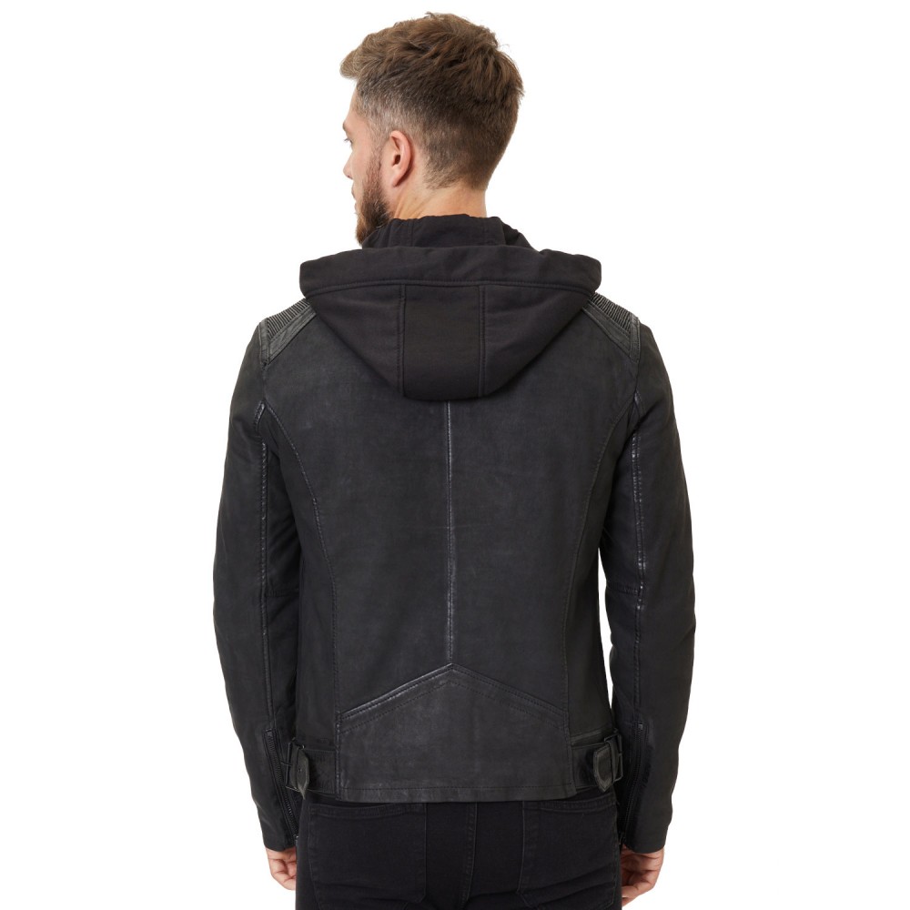 Geaca de Piele Barbati Gipsy Neagra G2MSayto Geaca de Piele Barbati Gipsy Neagra G2MSayto - readytowear.ro