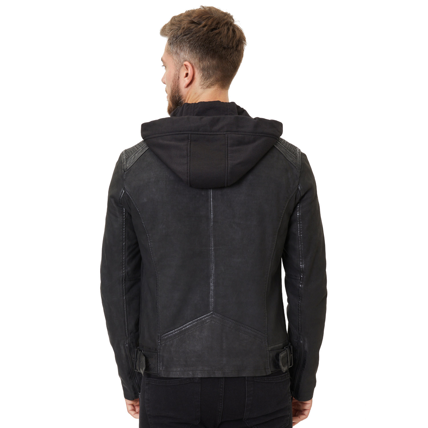 Geaca de Piele Barbati Gipsy Neagra G2MSayto – IMBRACAMINTE