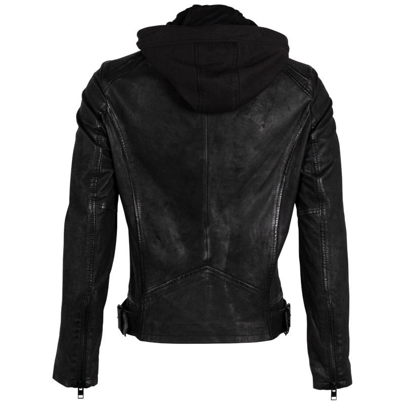 Geaca de Piele Barbati Gipsy Neagra G2MSayto – IMBRACAMINTE