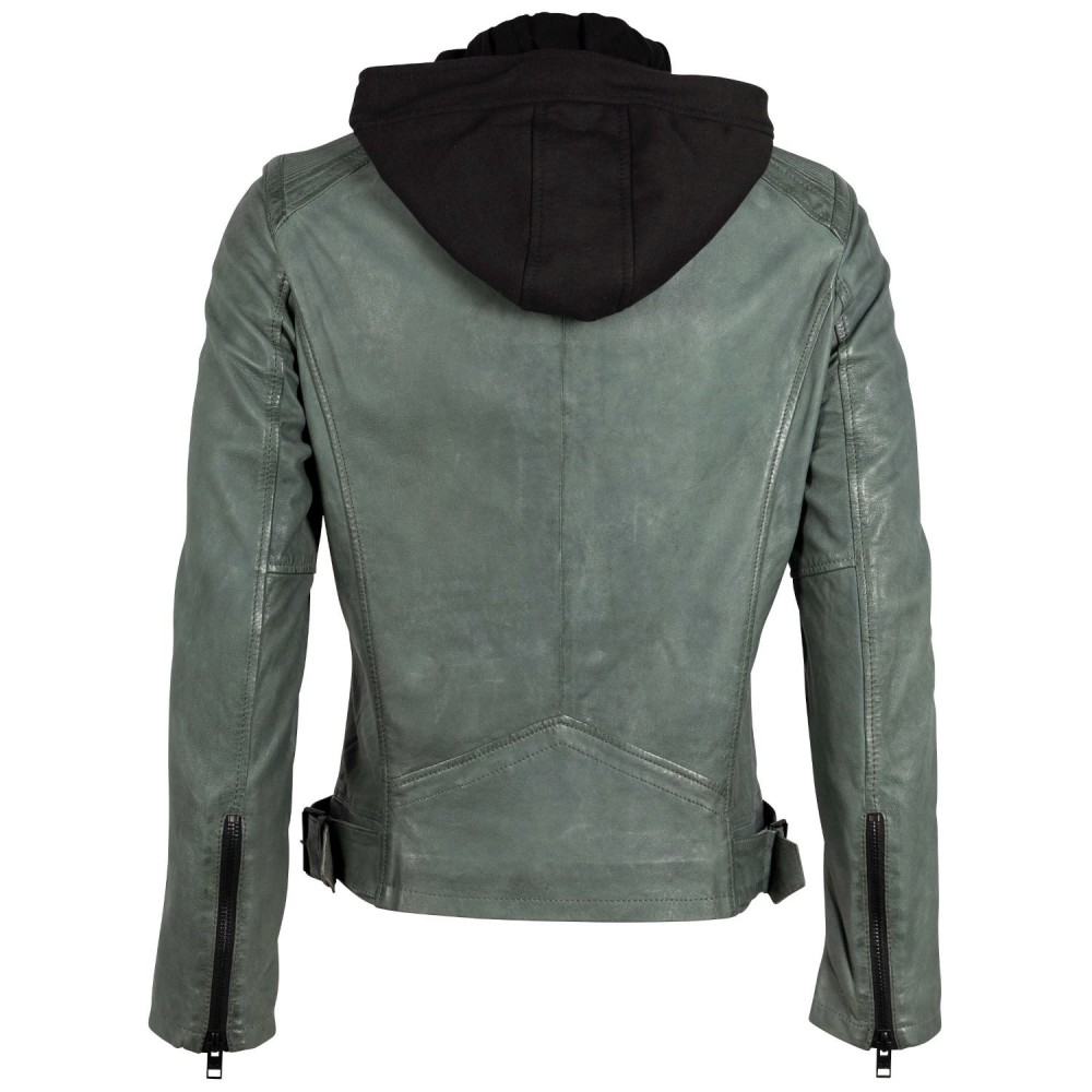 Geaca de Piele Barbati Gipsy Verde Salvie Inchis G2MSayto Geaca de Piele Barbati Gipsy Verde Salvie Inchis G2MSayto - readytowear.ro