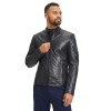 Geaca de Piele Barbati Gipsy Neagra G2MShiru - readytowear.ro