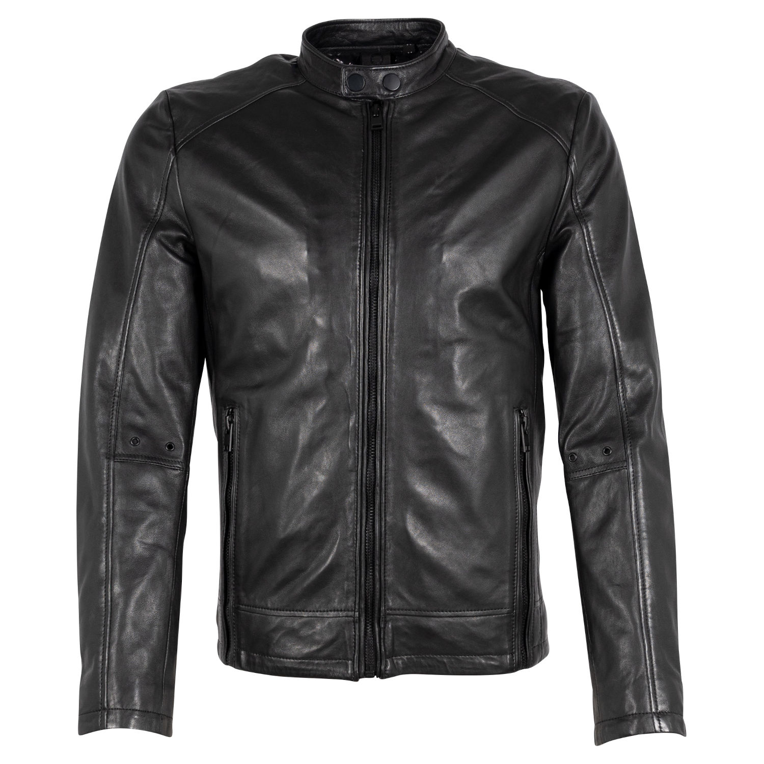 Geaca de Piele Barbati Gipsy Neagra G2MShiru – IMBRACAMINTE