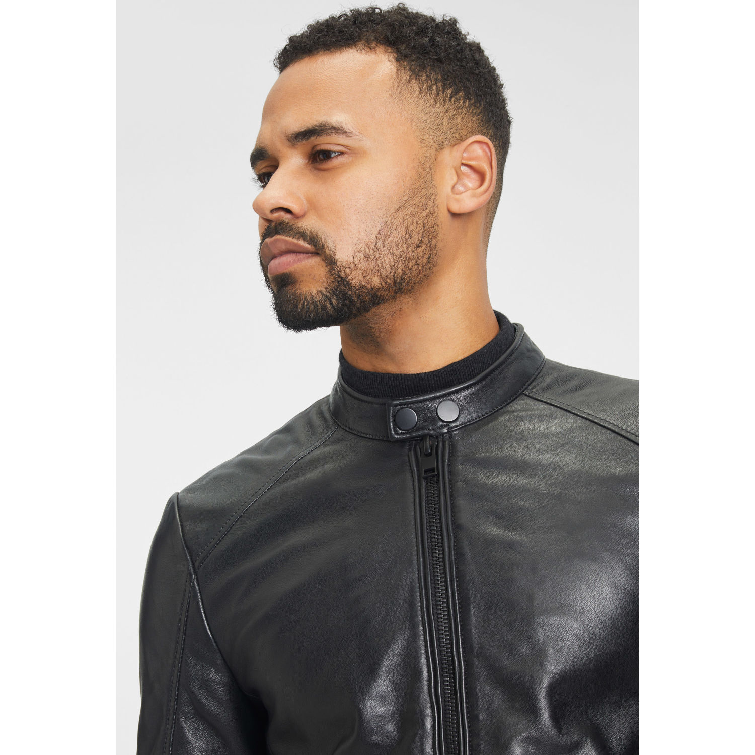 Geaca de Piele Barbati Gipsy Neagra G2MShiru – IMBRACAMINTE