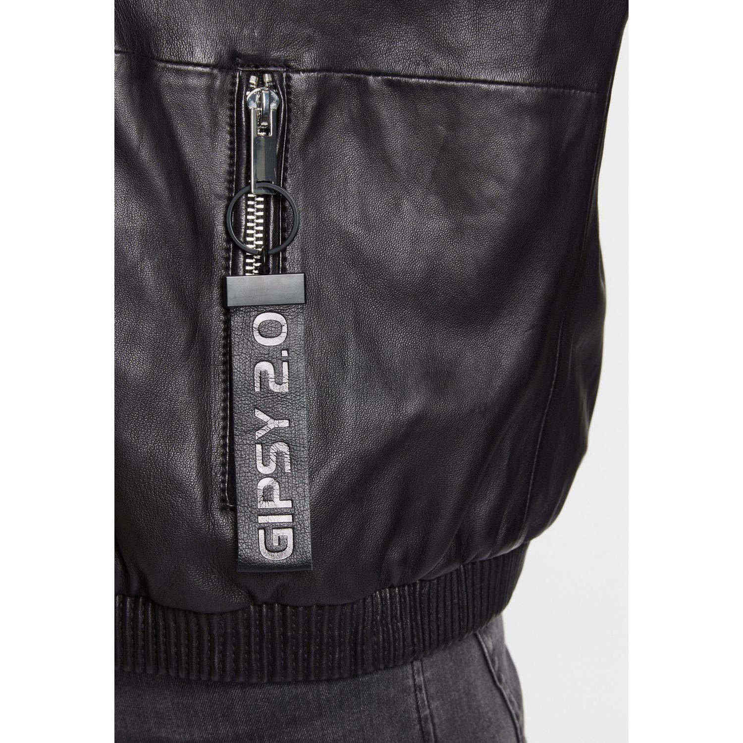 Geaca de Piele Unisex Gipsy Neagra G2MTaira – Geci de Piele