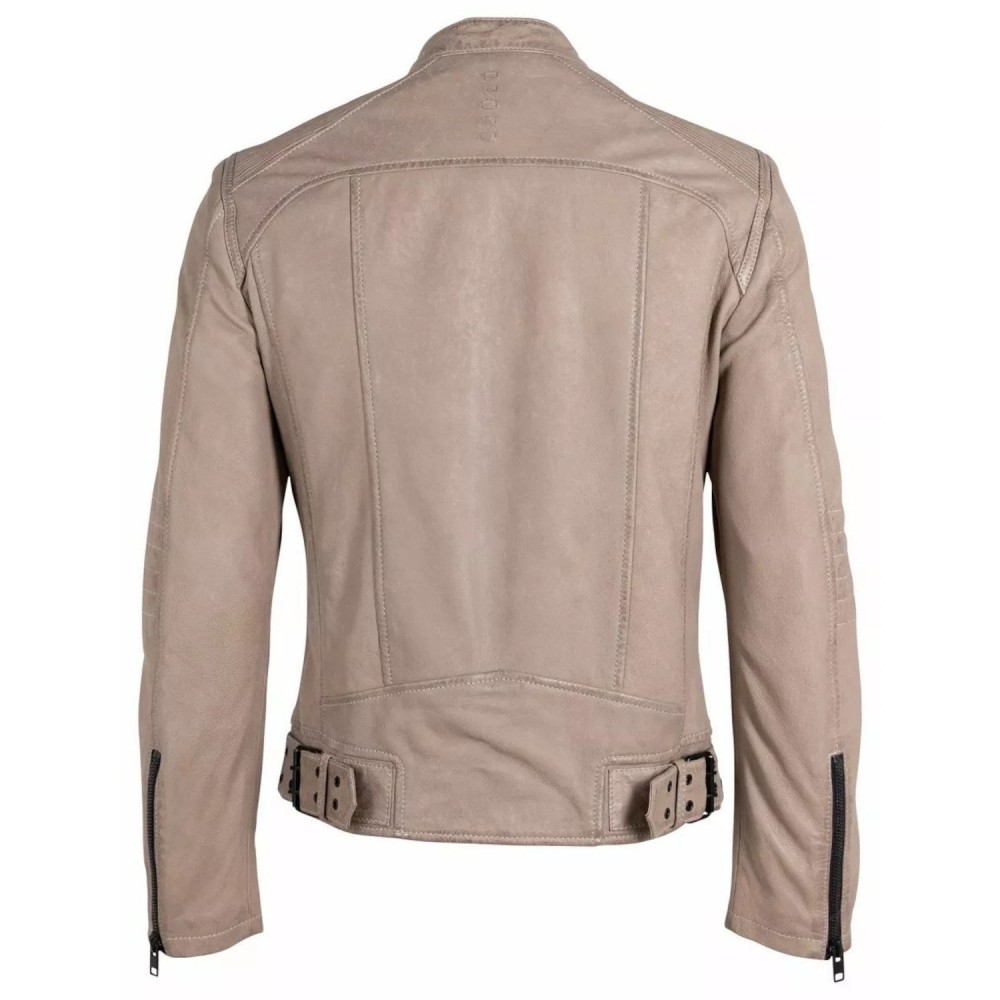 Geaca de Piele Barbati Gipsy Gri Deschis G2MTayco Geaca de Piele Barbati Gipsy Gri Deschis G2MTayco - readytowear.ro