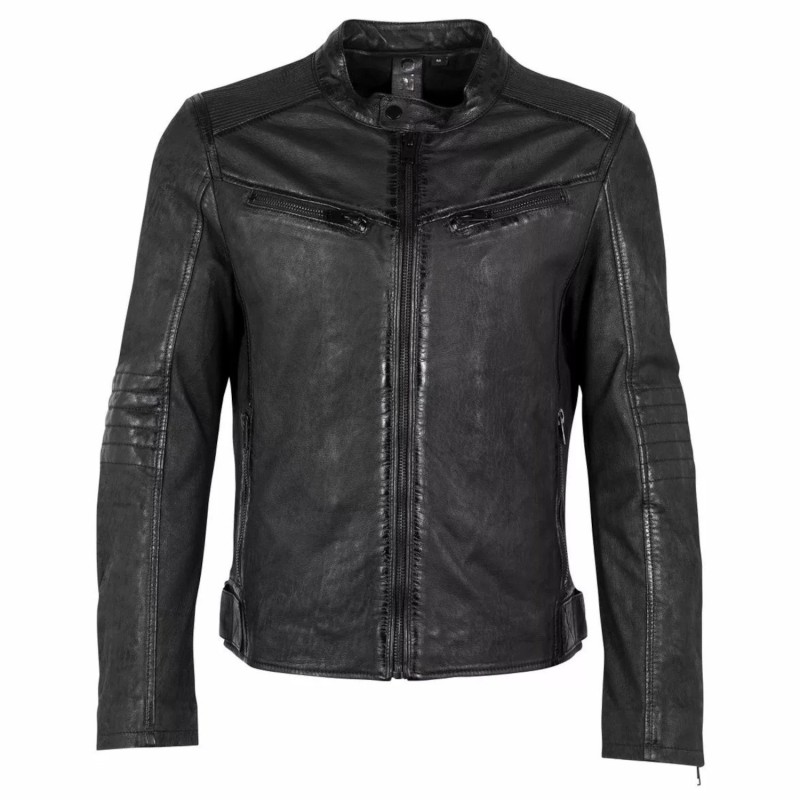 Geaca de Piele Barbati Gipsy Neagra G2MTayco – IMBRACAMINTE