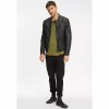 Geaca de Piele Barbati Gipsy Neagra G2MTayco Geaca de Piele Barbati Gipsy Neagra G2MTayco - readytowear.ro
