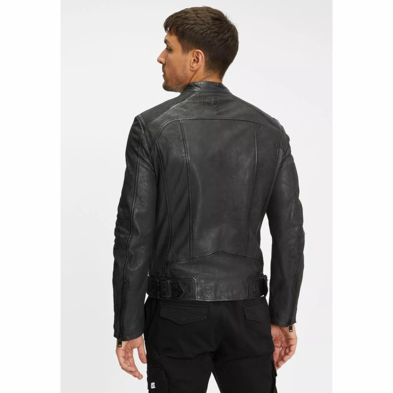 Geaca de Piele Barbati Gipsy Neagra G2MTayco – IMBRACAMINTE