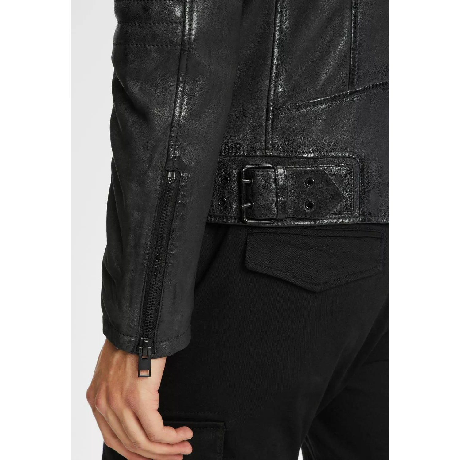 Geaca de Piele Barbati Gipsy Neagra G2MTayco – IMBRACAMINTE