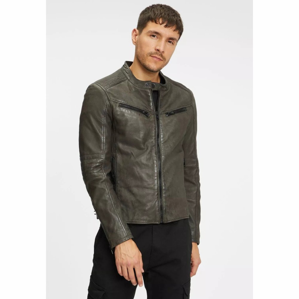 Geaca de Piele Barbati Gipsy Olive G2MTayco Geaca de Piele Barbati Gipsy Olive G2MTayco - readytowear.ro