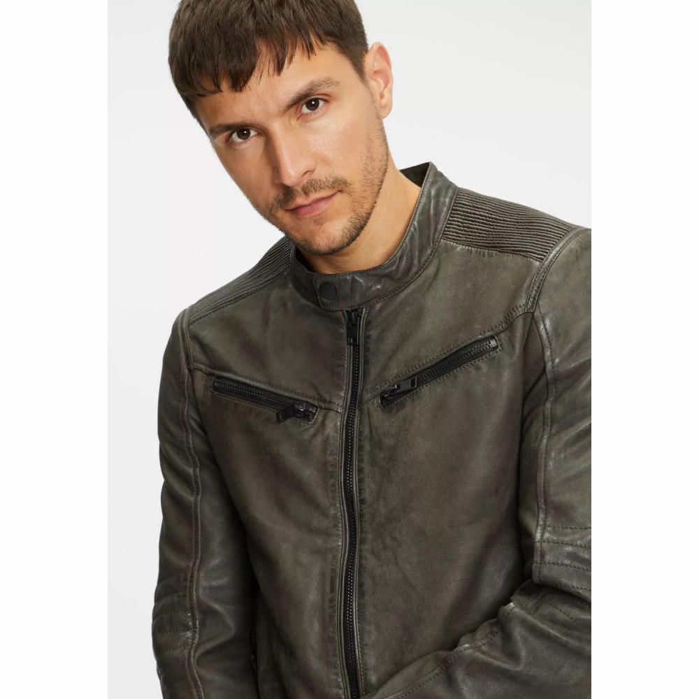 Geaca de Piele Barbati Gipsy Olive G2MTayco Geaca de Piele Barbati Gipsy Olive G2MTayco - readytowear.ro