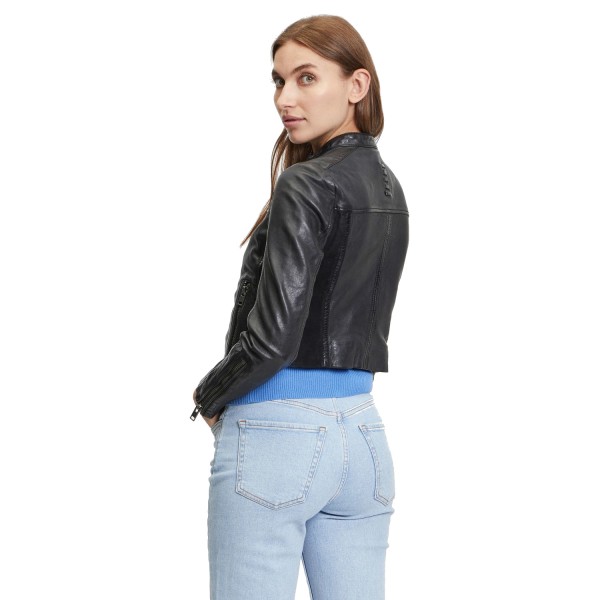 Geaca Scurta de Piele Dama Gipsy Neagra G2WAdana – Geci de Piele — fotografia 2