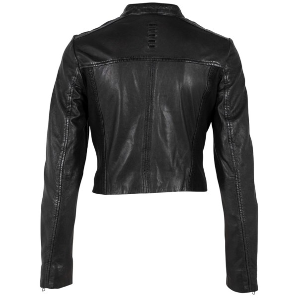 Geaca Scurta de Piele Dama Gipsy Neagra G2WAdana – Geci de Piele — fotografia 4