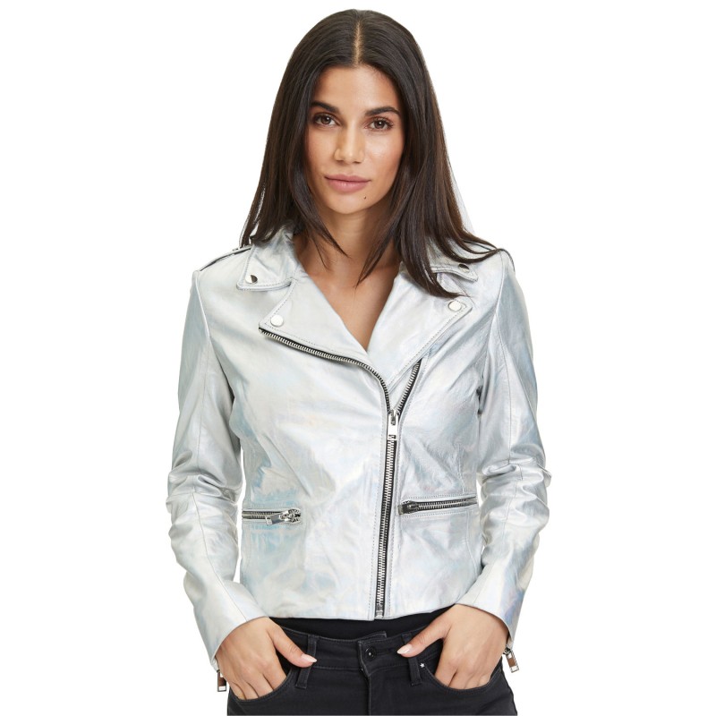 Geaca de Piele Dama Gipsy Holografica G2WAdeni – Black Friday