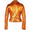 Geaca de Piele Dama Gipsy Portocaliu Metalic G2WAdine 2 SF LAMEV geci de piele - readytowear.ro