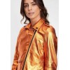 Geaca de Piele Dama Gipsy Portocaliu Metalic G2WAdine 2 SF LAMEV geci de piele - readytowear.ro