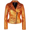 Geaca de Piele Dama Gipsy Portocaliu Metalic G2WAdine 2 SF LAMEV Geaca de Piele Dama Gipsy Portocaliu Metalic G2WAdine 2 SF LAMEV - readytowear
