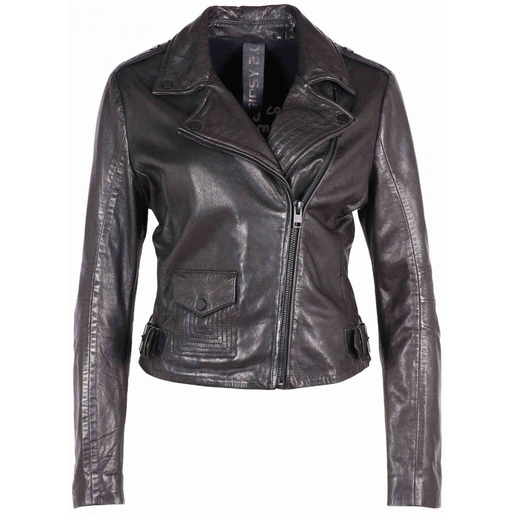 Geaca de Piele Dama Gipsy Neagra G2WAdine SF LADESV geci de piele - readytowear.ro
