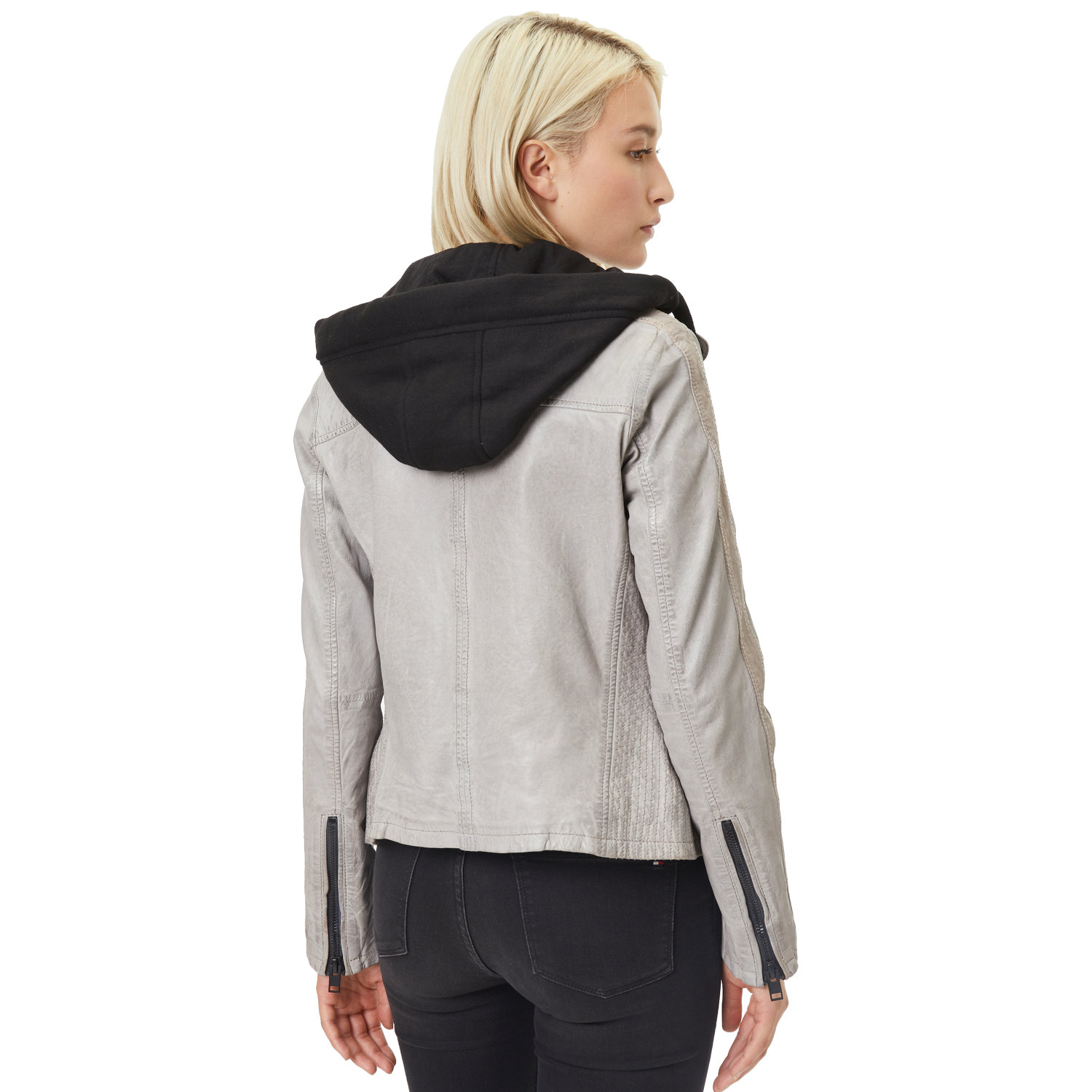 Geaca de Piele Dama Gipsy Gri Deschis G2WAlana – Geci de Piele Geaca de Piele Dama Gipsy Gri Deschis G2WAlana – Geci de Piele