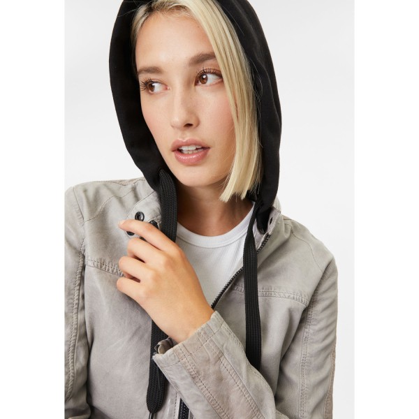 Geaca de Piele Dama Gipsy Gri Deschis G2WAlana – Geci de Piele — fotografia 6