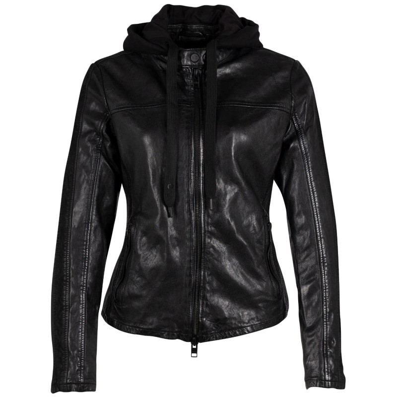 Geaca de Piele Dama Gipsy Neagra G2WAlana – Black Friday