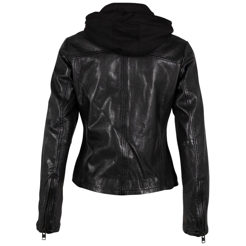 Geaca de Piele Dama Gipsy Neagra G2WAlana – Black Friday