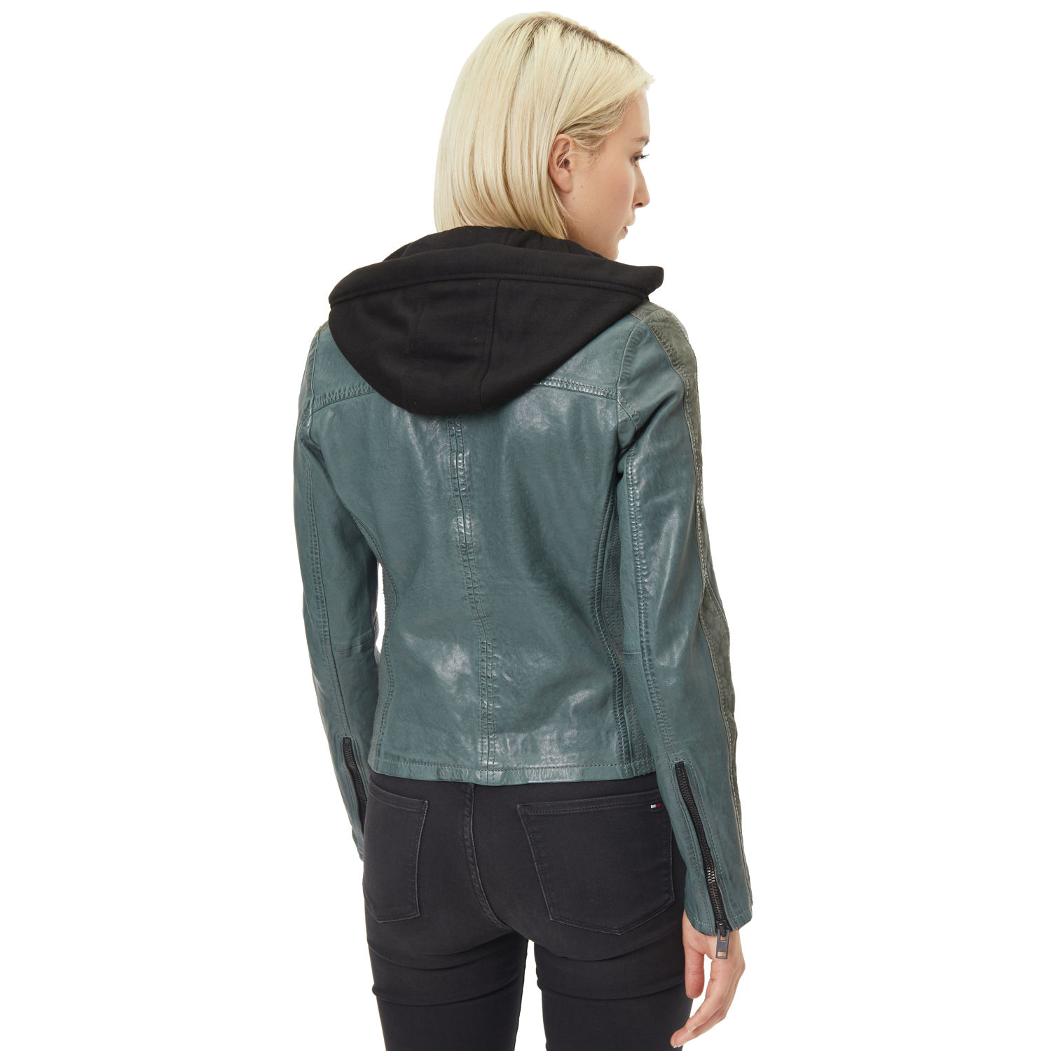 Geaca de Piele Dama Gipsy Verde Inchis G2WAlana – Geci de Piele