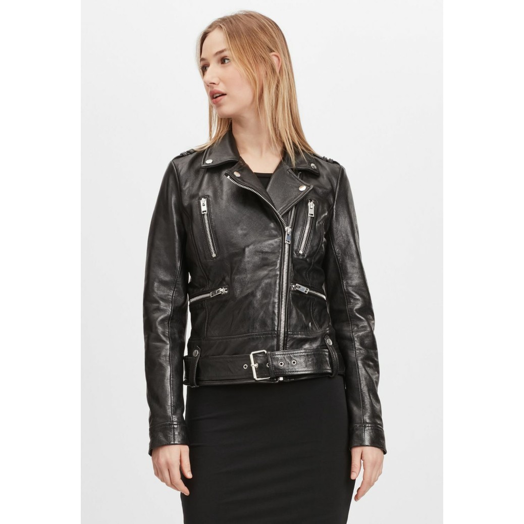 Geaca de Piele Dama Gipsy Neagra G2WAnca SF LAROXV – IMBRACAMINTE