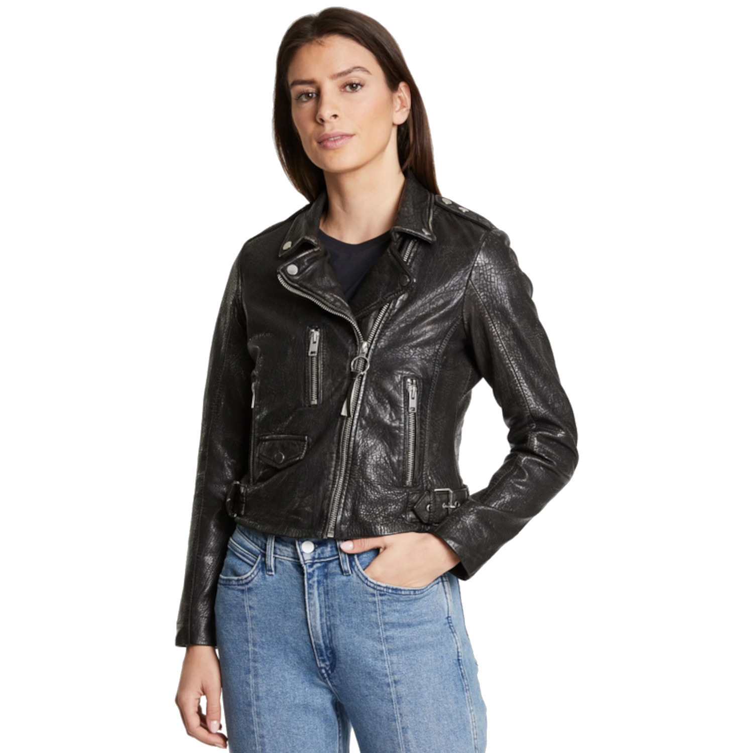 Geaca de Piele Dama Gipsy Negru Antic G2WBarah – IMBRACAMINTE Geaca de Piele Dama Gipsy Negru Antic G2WBarah – IMBRACAMINTE